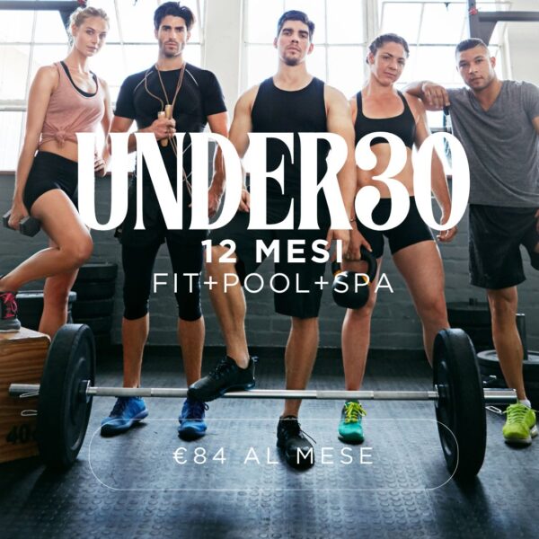 ABBONAMENTO UNDER30 FIT+POOL+SPA 12 MESI