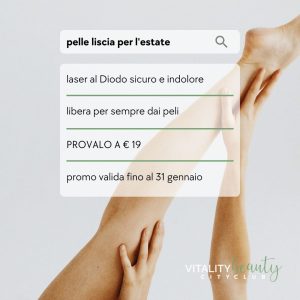 SEDUTA PROVA EPILAZIONE LASER - DONNA